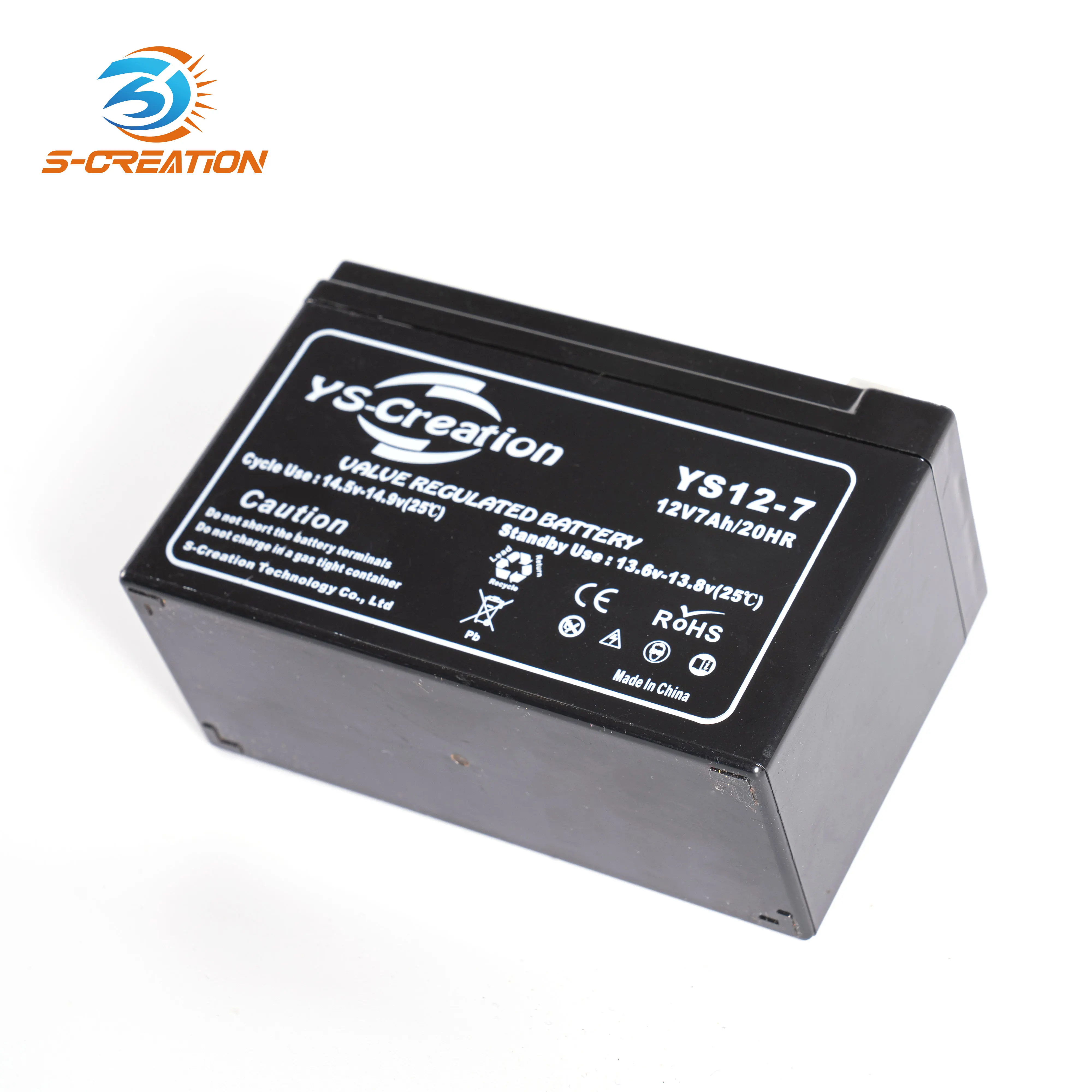 12V7Ah батарея 12 вольт свинцово-кислотные батареи герметичные аккумуляторные глубокого цикла