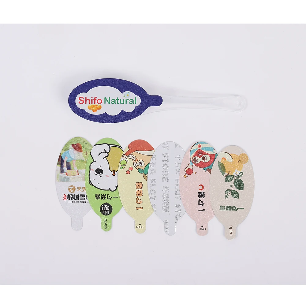 High Quality 12g/15g/18g Disposable Plastic Honey Spoon With Foil Lid