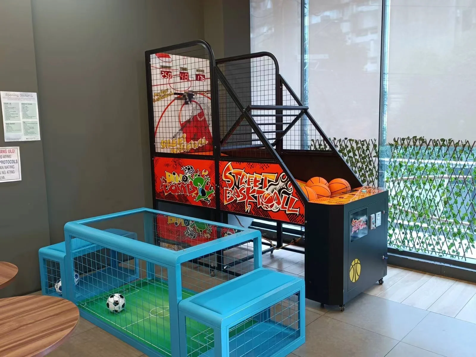 Commercial Foldable Arcade Electronic Basketball Shoot Game Machine Basketball Shooting Simulator Arcade Machine