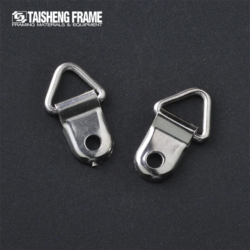 TS-K028 Triangle Ring Wire Picture Frame Hanging Hook with Screw Backboard Picture Hanger for Art Frames