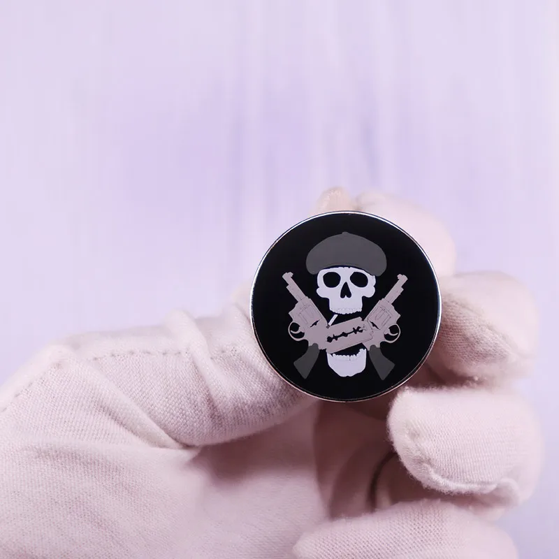 Tommy Skull Smoking Pin Peaky Blinders Inspired Badge
