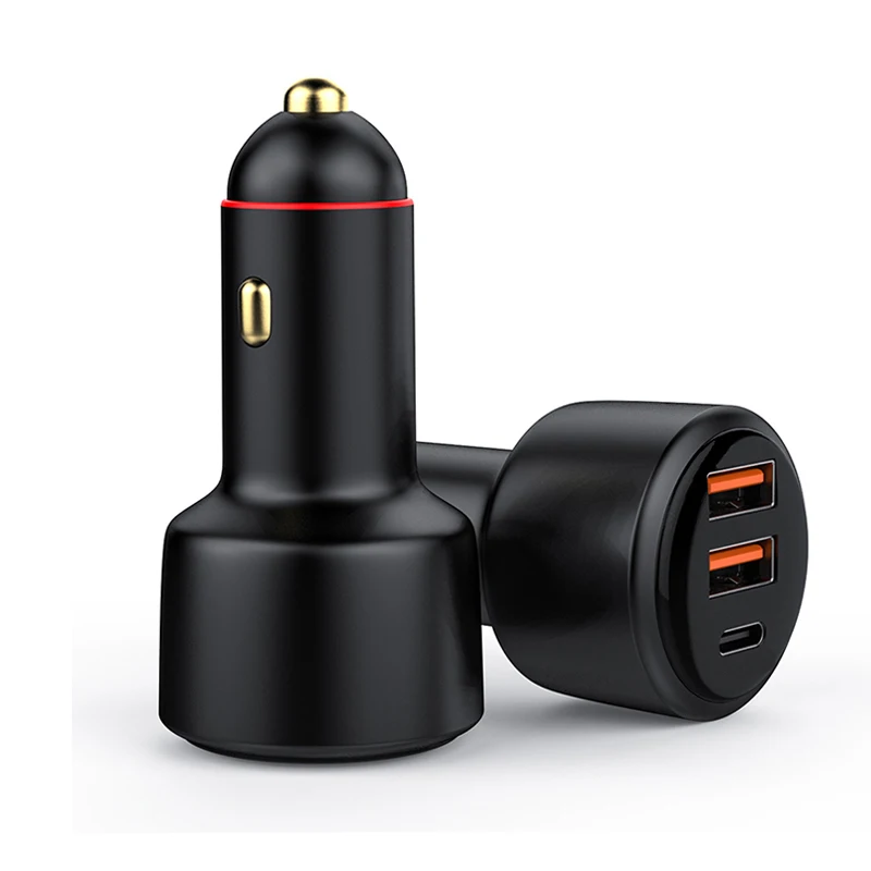 125W PD30W+30W+65W QC3.0 Chargeur Cellular Carregador Celular Chargers Dual USB And Type C Car Charger Mobile Phone Fast Charger