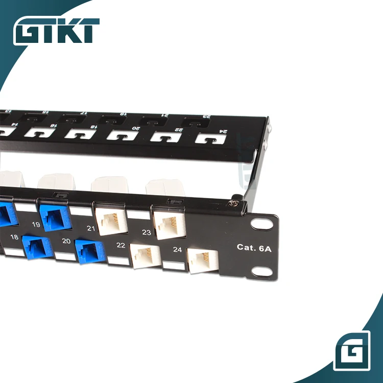  Модульная коммутационная панель с 24 портами Cat6a keystone jack lan для сетевых