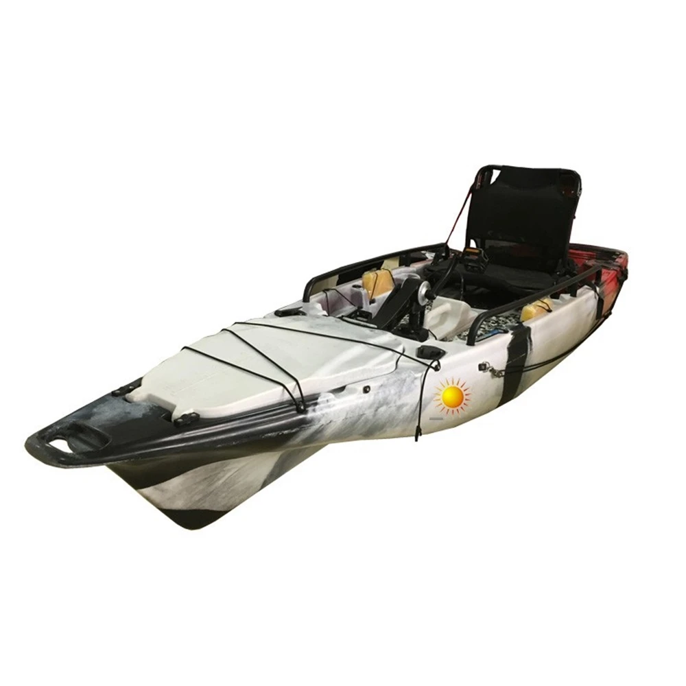 TOPRIGHT KA102 13FT Single Fisher Kayak With Pedal Drive System Fishing Kayak Sit On Top Fishing Touring Kayak