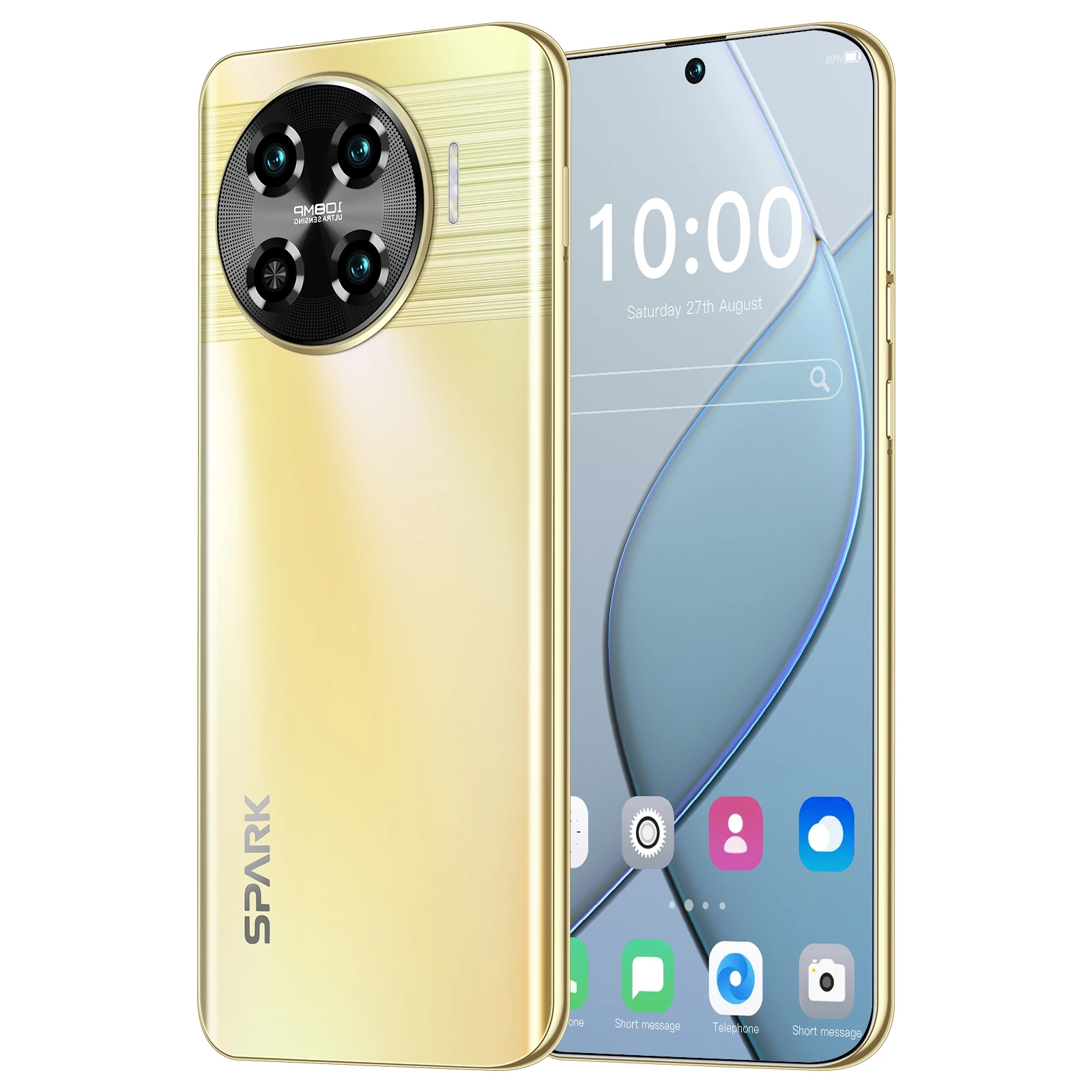 HSDF-Spark 20 Pro+ mode 16GB+1TB 7.6-inch High Quality Super Endurance Mobile Phones dual sim card android 11 smart phone