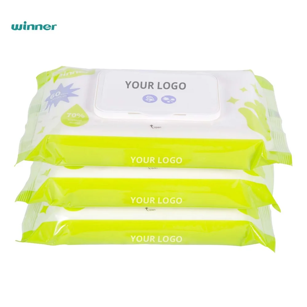 Winner Factory Direct Supply Wet Tissue Isopropyl Alcohol Wipes Adults Clean Wet Wipe for Home