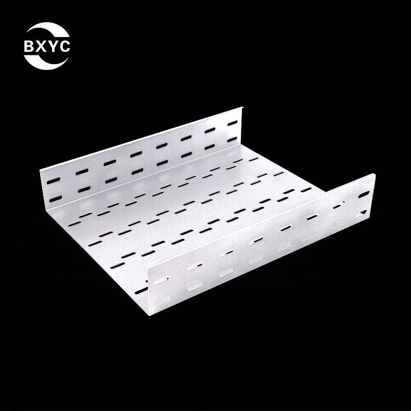Special horizontal slotted Perforated Cable Tray with holes at bottom