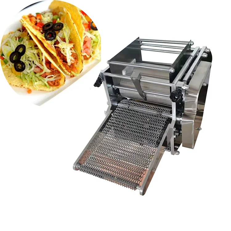 Restaurant using dough press corn tortilla chips making machine Automatic corn tortilla making machine