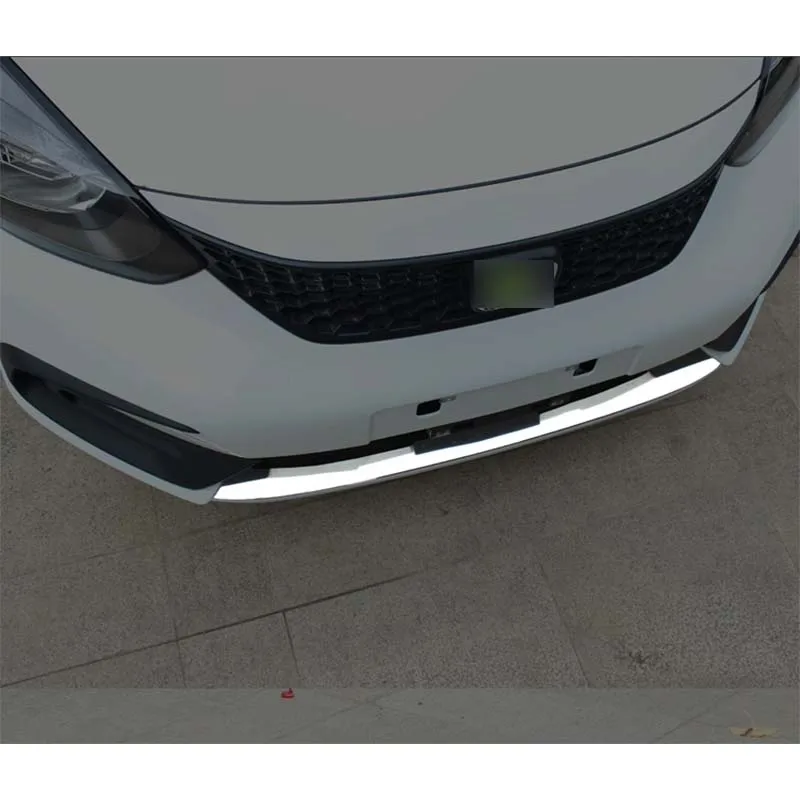 Car ABS Carbon Fiber Chrome Exterior Accessories OEM for 2021 Honda Fit Front Bumper Trim
