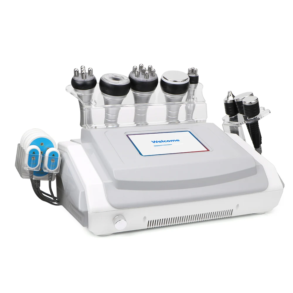 Radio frequency rf machine 9 handles 1 mhz 40k cavisation slimming machine/ultraslim cavisation fat removal machine