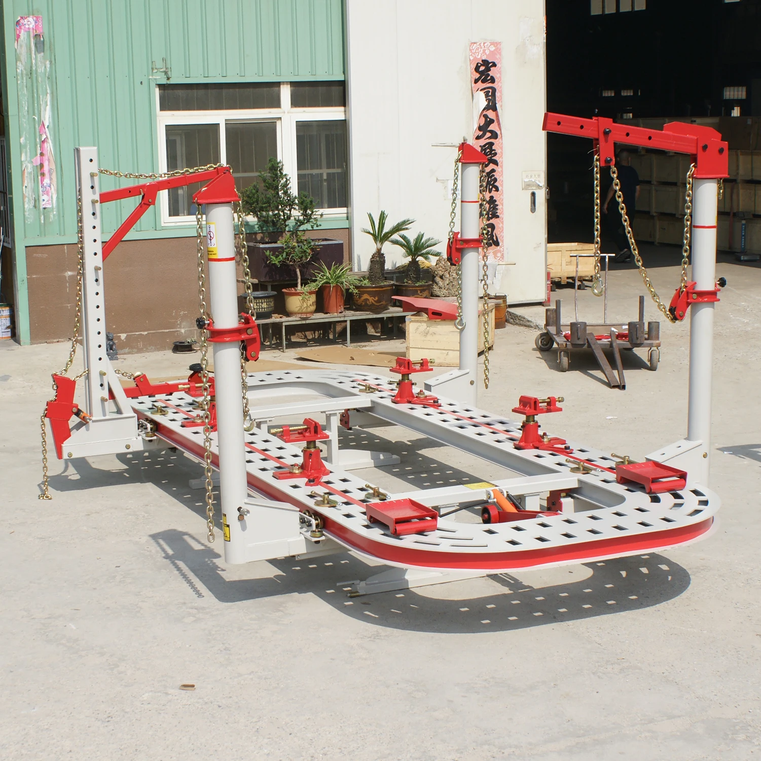 Four tower Car repair straighten bench Girder Calibrator Auto body collision Frame repair machine Frame Machine