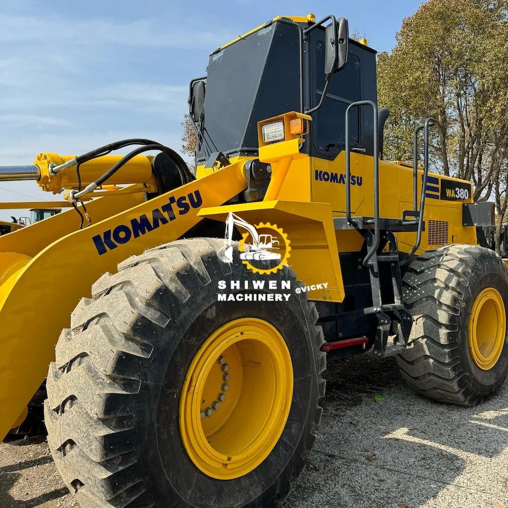 Japan Komatsu WA380 WA320 WA350 WA400 WA430 WA600 mining wheel loader, used Komatsu 380 loader at factory price