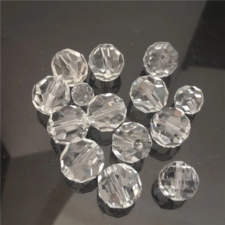 Crystal Glass decoration chandelier parts bead with hole 6mm,8mm,10mm,12mm MH-12911