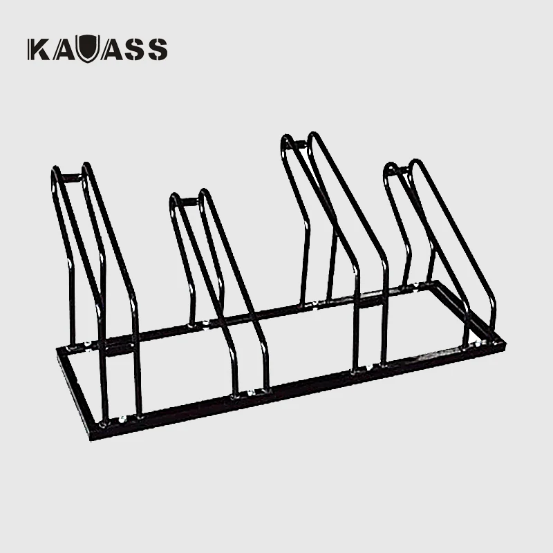 Black Powder coating Floor mounted Steel Cycle Stand bicycle Parking Rack