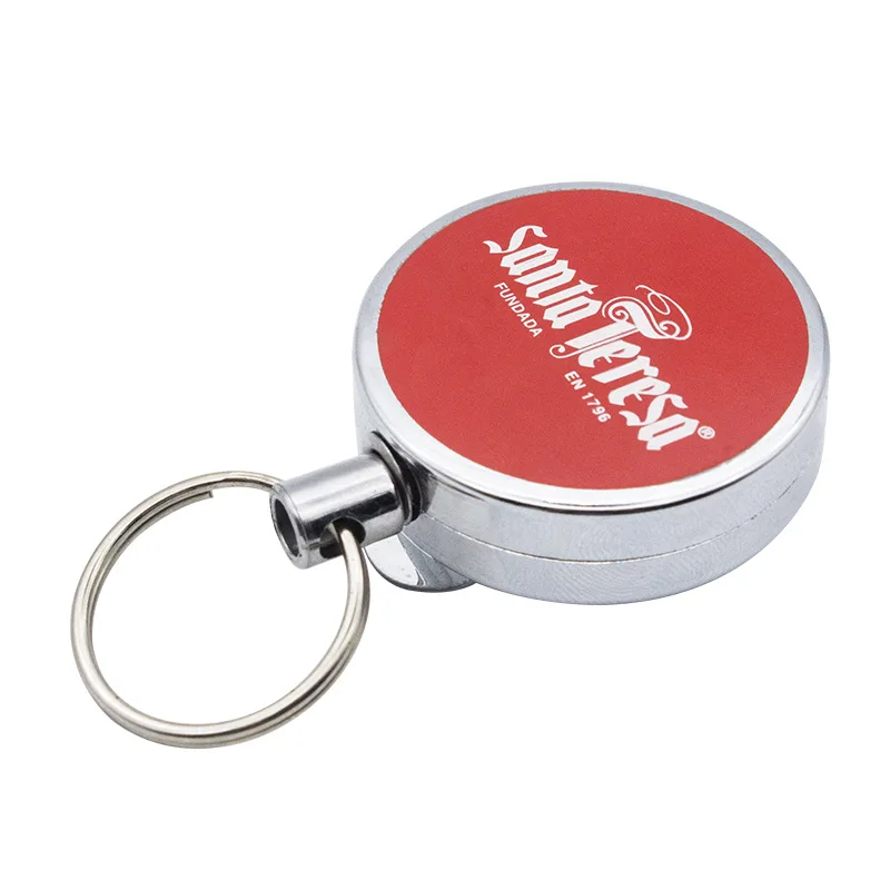Metal Retractable Badge Holder Accessories with Lanyard Blank Pull Reel Id Card