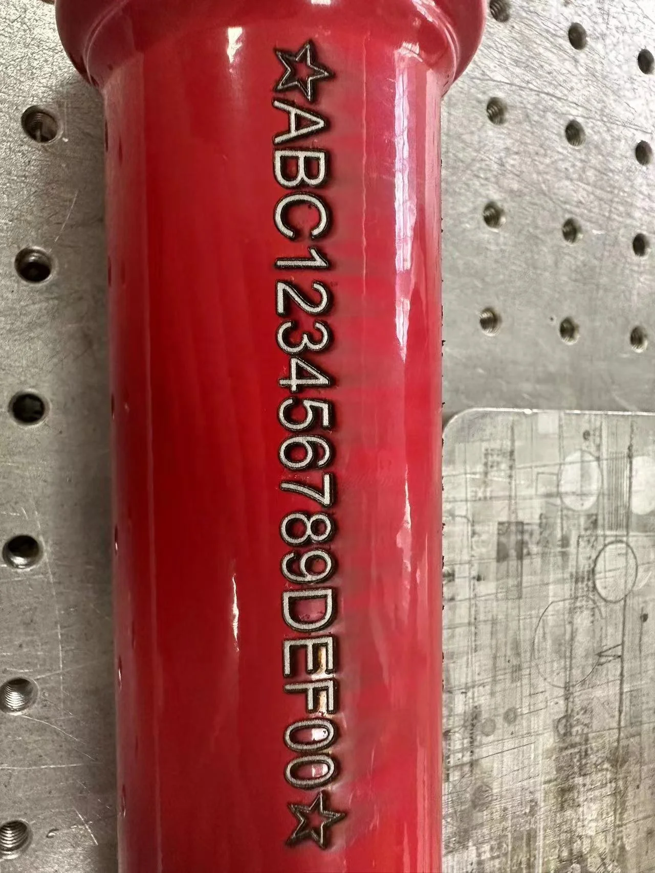 ZIXU Laser Gas Cylinder Marking Machine for O2 CO2 CNG LNG Cylinder 1mm Deep Marking Engraver China