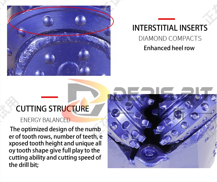 IADC 537 547 637 water well drilling New tungsten carbide insert roll tci iso tricone drill bit 150mm in china