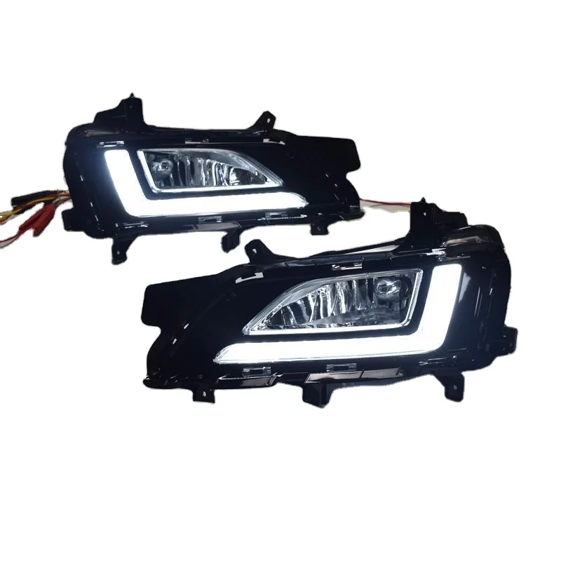 For Hyundai Tucson 2019 Fog Lamp Cover Auto parts DRL Accessories 12V LED Daytime Running Light Daylight front head headlight