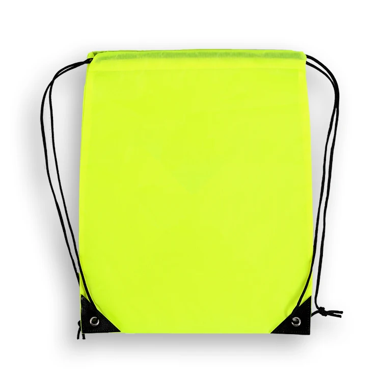 European market promotional 210D polyester string drawstring bag