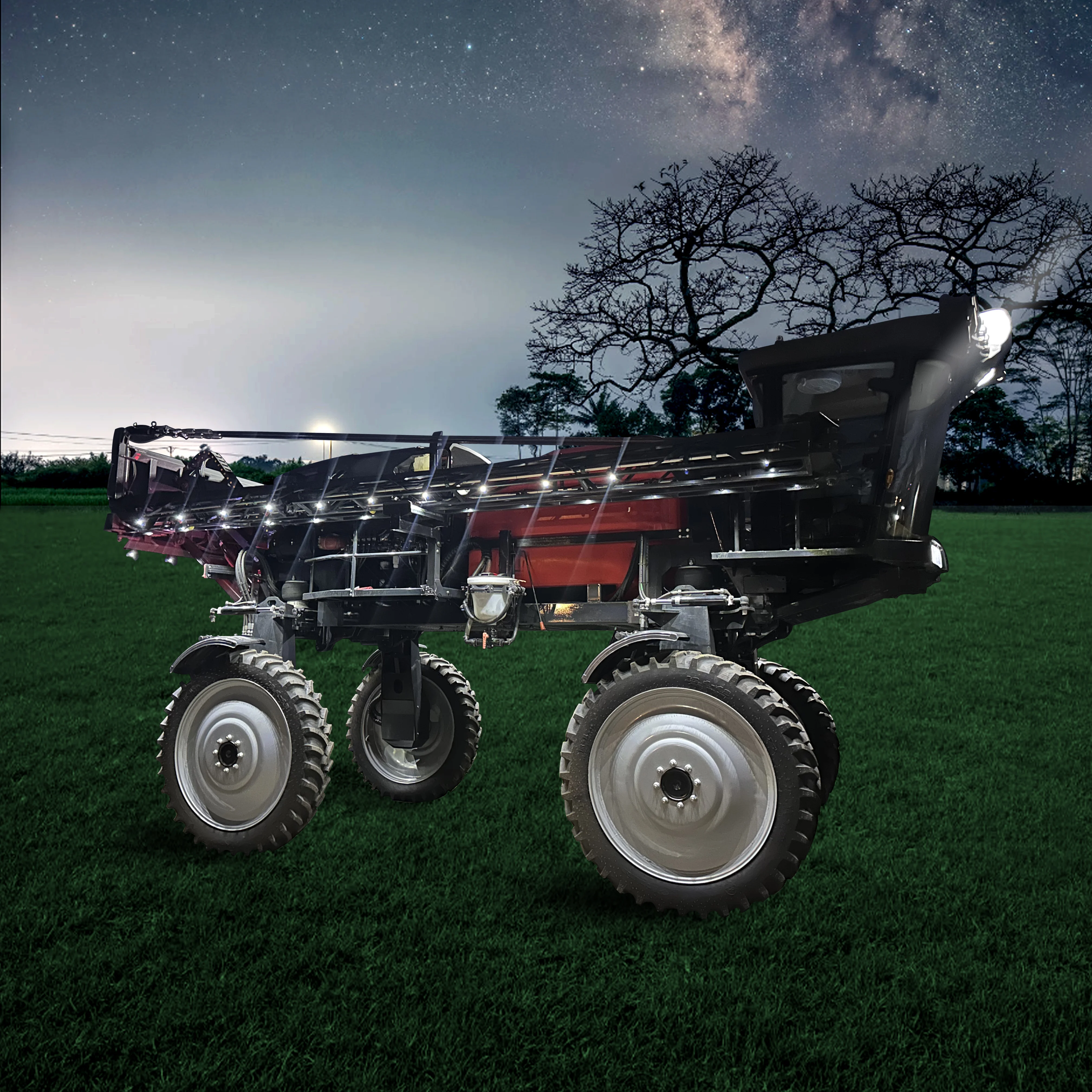 Agricultural Tractor Mist Duster Farm Field Spraying Drawn Power Farmland Plant Pesticide Self Propelled Boom Sprayer