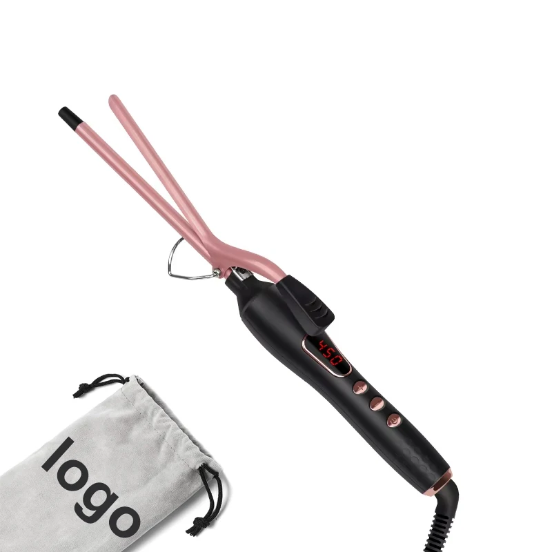 Hot Selling 10mm Hair Curler mini hair curling iron with extra long cool tip for women