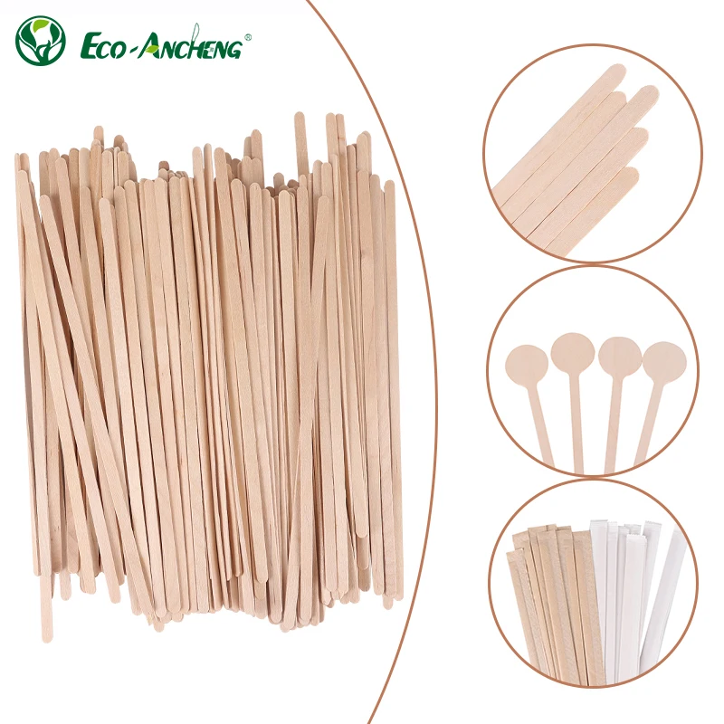 Disposable Birch Wooden Coffee Stirrer Sticks Biodegradable Wooden Stirrer