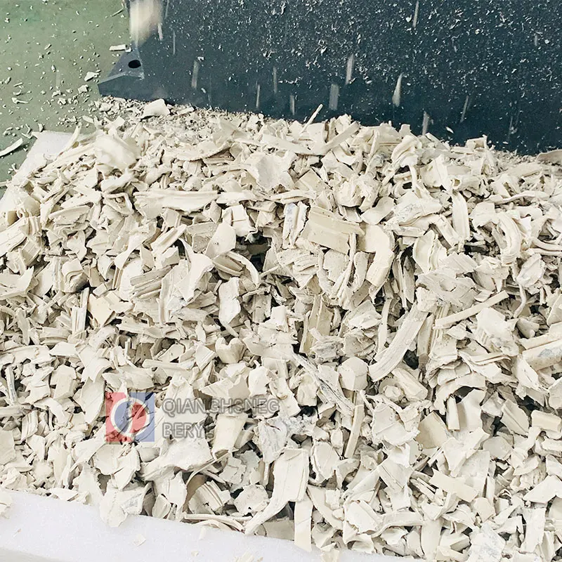 Plastic Crushers Shredders Large Capacity Tire Rubber Lump Barrels Pipe Waste Recycling Competitive Price Manufacturing Plants