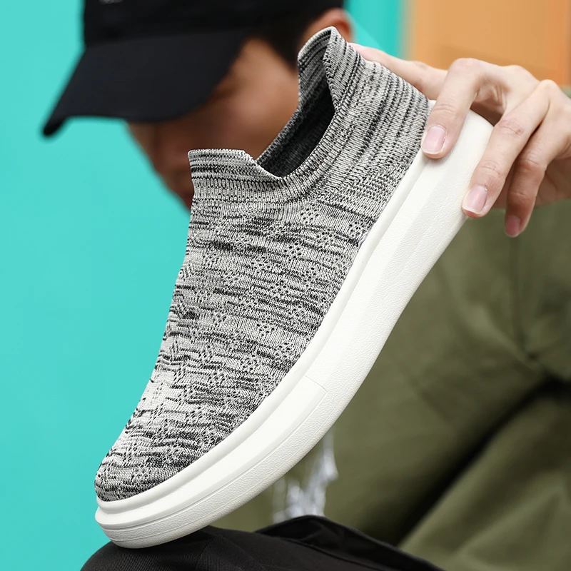 Custom logo women sneakers men sock shoes customized logo 1 pair moq shoes men custom design