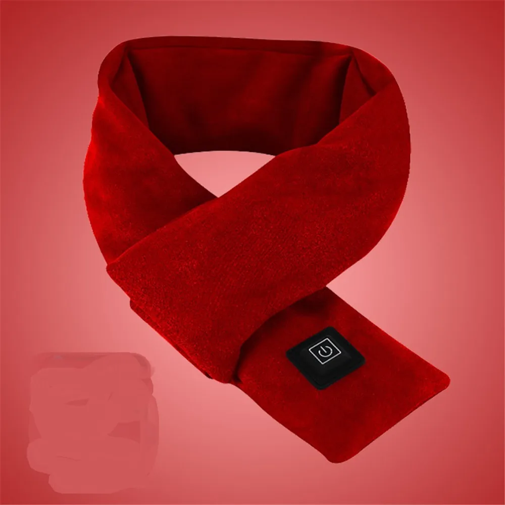 Smart Electrical Heating Scarf,Battery USB Heated Scarf USB Neck Warmer,Winter Heat Scarf USB