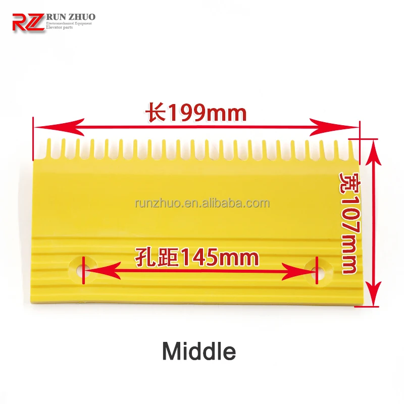 Escalator Parts H*tachi Escalator 22 Teeth Yellow Comb Plate  L47312023