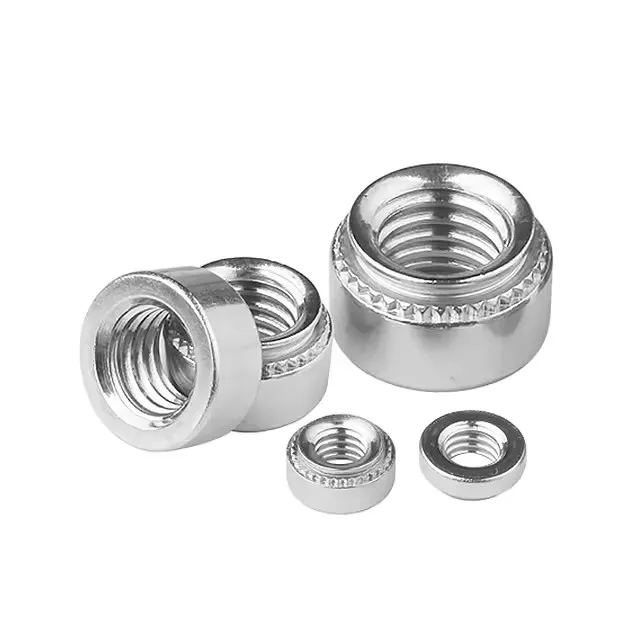 M3 M4 M5 M6 M8 Zinc-Plated Carbon Steel Press Rivet Nut 304 Stainless Steel Self-Clinching Nut Sheet Metal Lock Nut JIS Metric