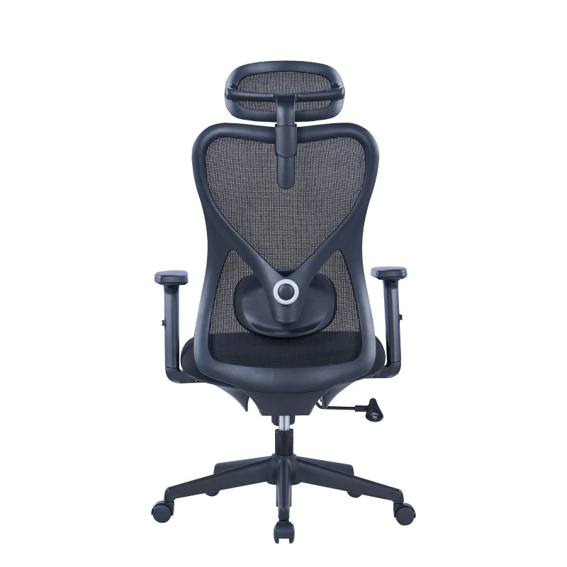 Office Chairs Luxury Modern Ergonomic Revolving Chair Office Lumbar Support High Back Black Office Chair