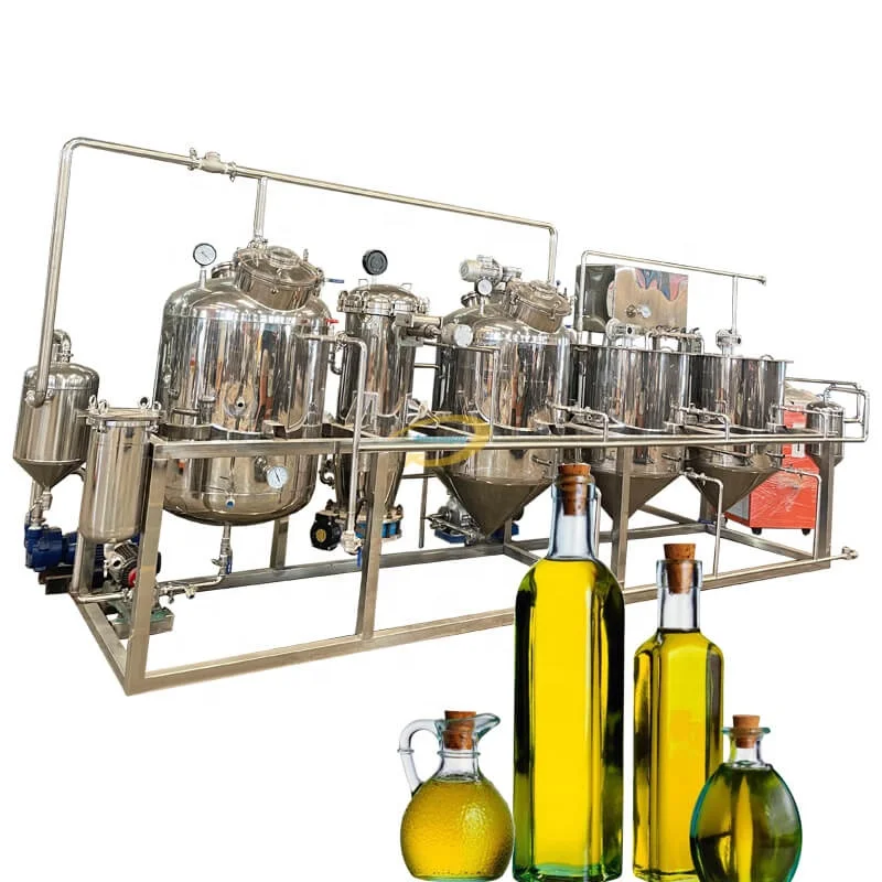 Sunflower oil production line soybean palm oil refinery machine cooking oil refining machine