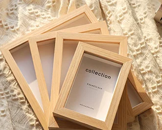 Factory Wholesale Customize Size A2 A3 A4 Eco Friendly Solid Wood Photo Frame Photo Picture Art Wall Solid Wood Frame