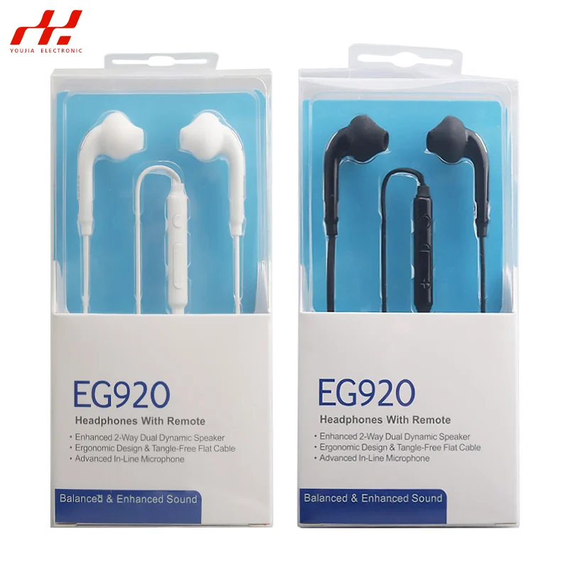 For Samsung Earphone Galaxy S10 S9 S8 S8 S6 S7 Note 8 9 A70 A50 3.5MM EG920 Deep Bass IN-EAR Earbuds With Mic/Remote Control