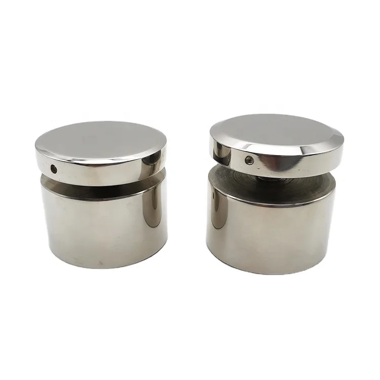 SS316 completed Solid stainless steel standoff High quality Dia=50mm,Off wall 30mm with satin finished