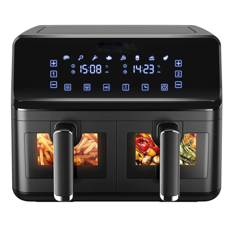 Multifunctional Touch Screen Hot Air Electric Fryer Healthy Oven for Kitchen 10L Air Fryer