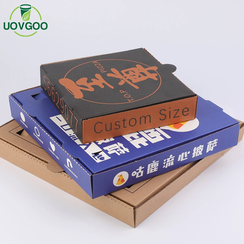 China manufacturers of pizza boxes portable box pizza carton colorful  pizza packaging boxes