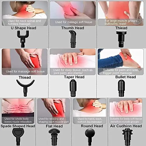 Muscle Therapy Gun for Athletes Deep Tissue Percussion Body Muscle Massager Gun with 30 Adjustable Speeds