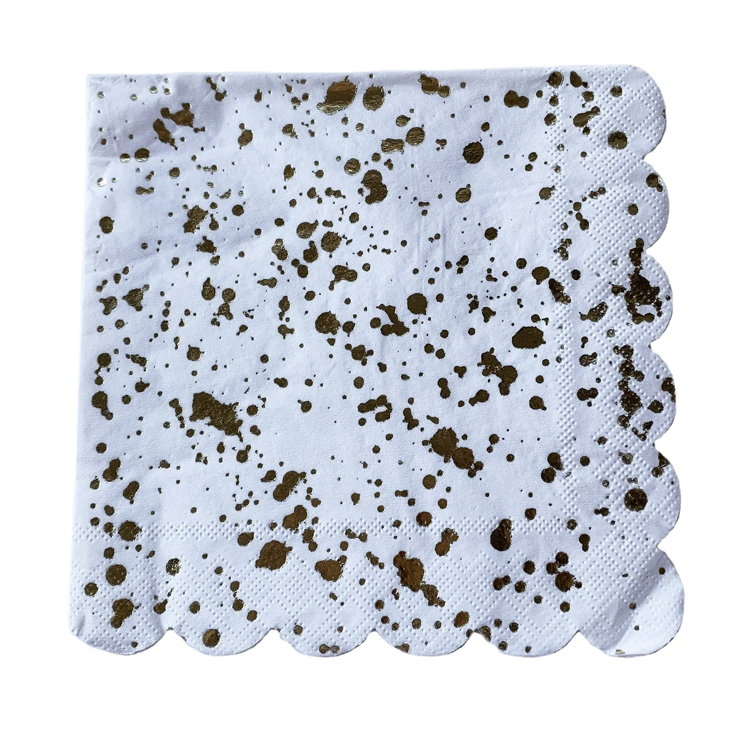 
 Декоративная бумажная салфетка с принтом золотой фольги из натуральной древесной целлюлозы  