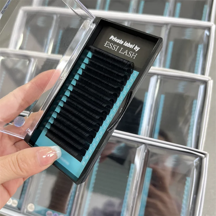 Wholesale Silk Mate Black Volume 6-30mm Eyelash Extensions Fan False Eyelashes Extension Private Label Lash Extension Supplies