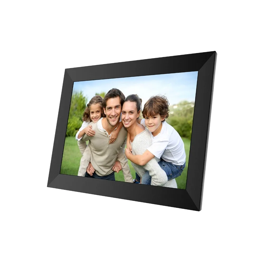 High-resolution digital photo frame is automatically rotated by APP Frameo to add photos/videos Christmas gift video player