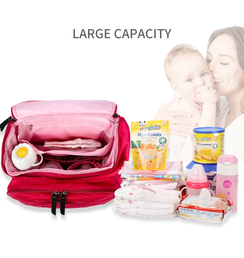 Waterproof Baby Bags Set Mummy Travel Multi-function Mummy Bag And Nappy Changing Diaper Bag