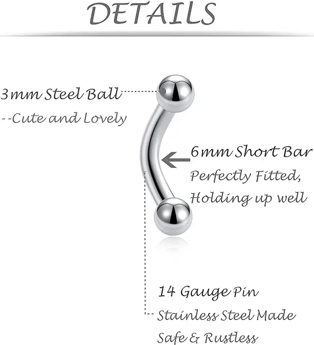 Wholesale Short Bar Tiny hand with Gem ball Stainless Steel Belly Button Rings Navel Rings for Women Body Piercing Jewelry