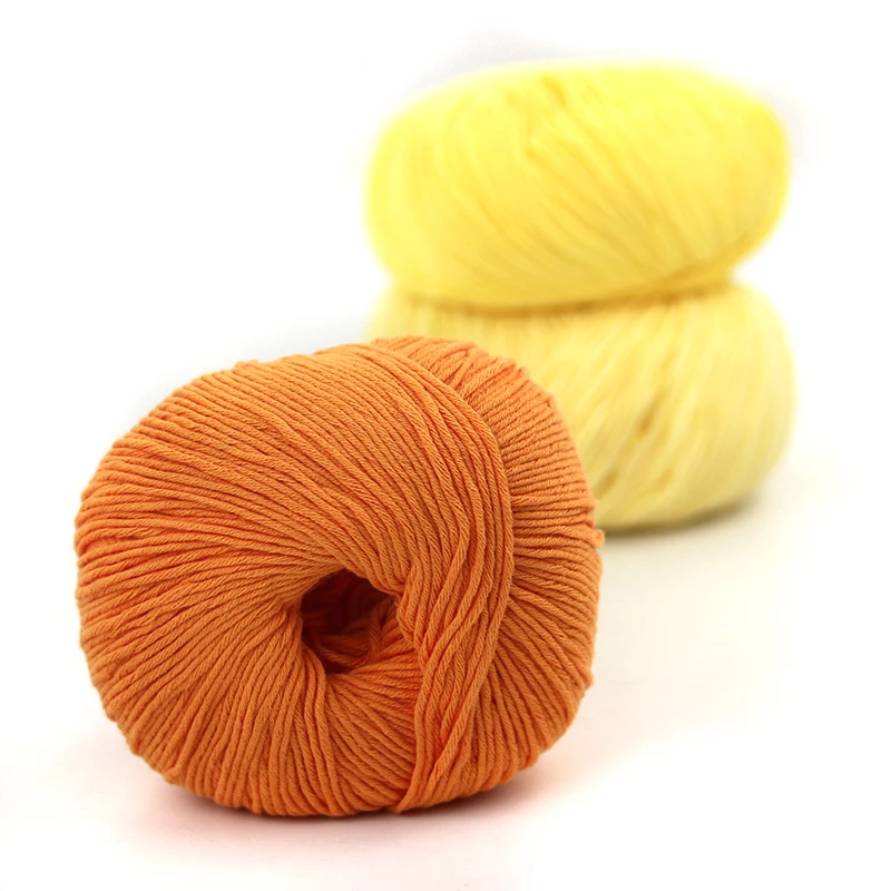 Heny wholesale  cotton polyamide blend yarn crochet cotton yarn dyed baby milk cotton yarn crochet for hand knitting