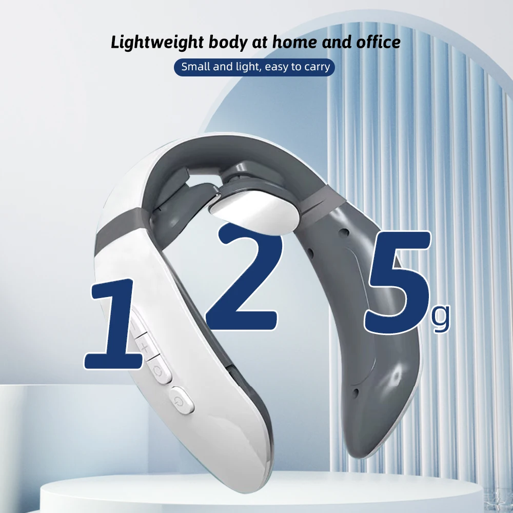 2025 NEW Neckology Intelligent Neck Massager with Heat, Electric Pulse Neck Massager for Pain Relief, Wireless Neck Massager