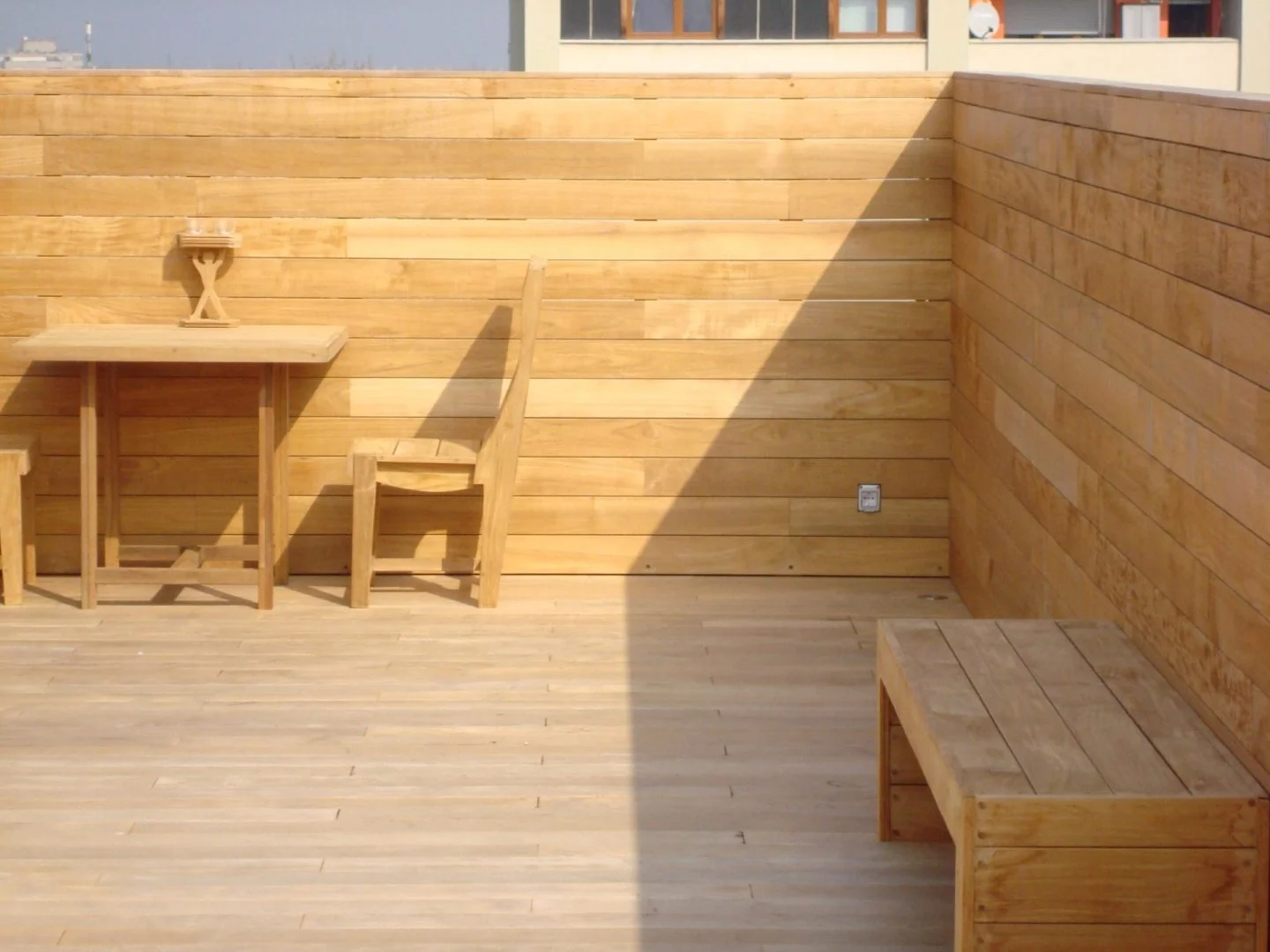 wholesale Pregroove golden teak timber decking