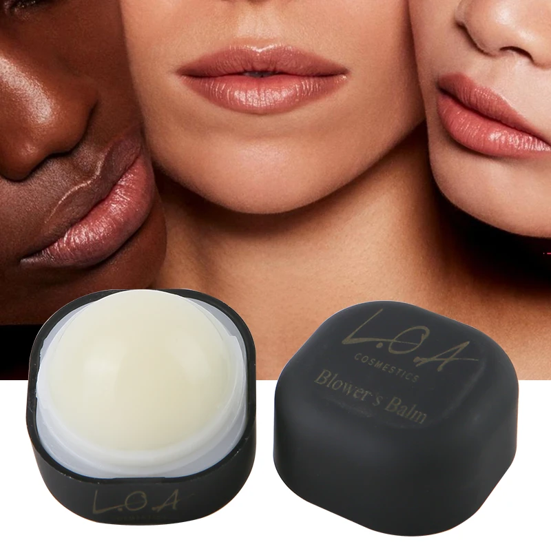 OEM Organic Vegan12-Hour Moisturizing Fragrance Free Lip Balm Round Ball Private Label t Natural Plumping Lip Care Balm