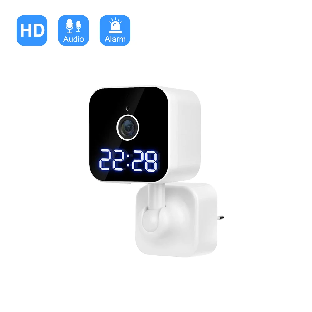 2022 New Arrival V380 Smart Clock Pocket IP Camera CCTV Night Vision Motion detection Wall Amounted Mini Camera