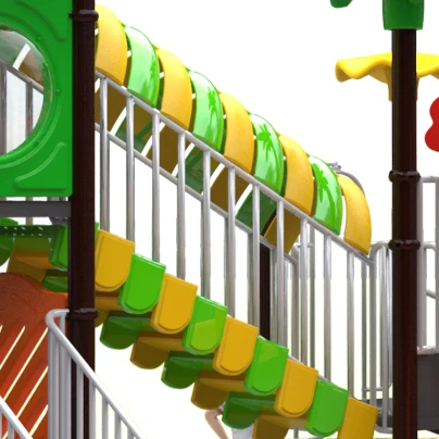 Cheap Commercial Amusement Park Kids Used Outdoor Play Playground Plastic Slides For Sale